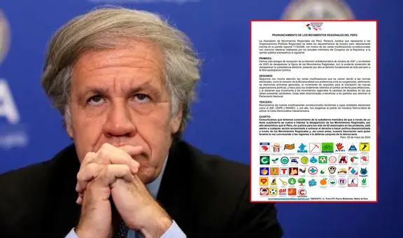 Asociación de Movimientos Regionales respalda pedido para activar la Carta Democrática en Perú