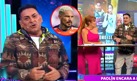 Carlos Álvarez reaparece en set de 'Magaly TV' con 'Paolin lin lin' y revela curioso detalle de Paolo Guerrero