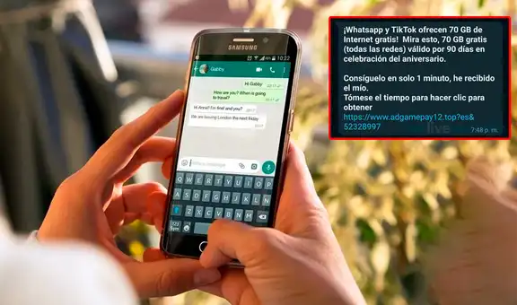 ¿WhatsApp regala 70 GB de internet gratis? Así funciona la nueva estafa que tiene miles de víctimas