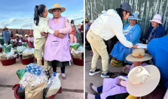 Yarita Lizeth regala víveres por el Día de la Madre y sorprende en redes: “Las verdaderas canastas”