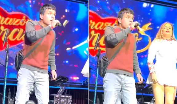 CORAZÓN SERRANO: Joven con discapacidad visual cumple su sueño de cantar con agrupación piurana