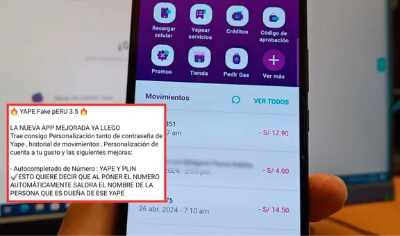 ¡Cuidado! Denuncian que ciberdelincuentes crearon falso Yape: app simula hasta pagos a Plin