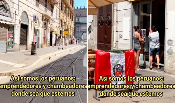 Peruana en Roma se sorprende al ver negocios cerrados excepto restaurante de Perú: “Somos chamba”
