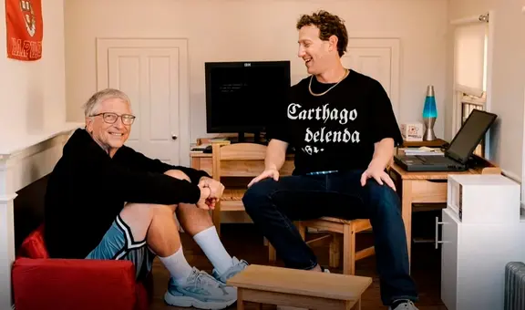La curiosa foto de Mark Zuckerberg con Bill Gates tras celebrar los 40 años del creador de Facebook