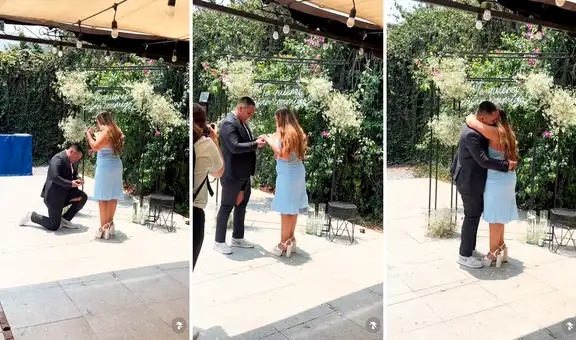 Joven se arrodilla para pedir matrimonio a su novia y sucede lo impensado