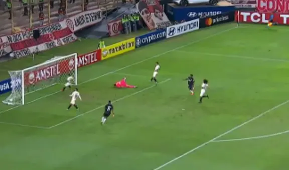 Jeffinho aprovechó un grosero error de Universitario y anotó el 1-0 en el Monumental