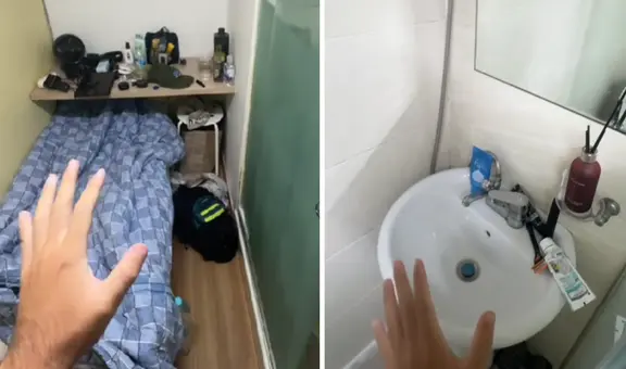 ¿Cómo luce por dentro un departamento de 10 metros cuadrados? Tiktoker lo revela