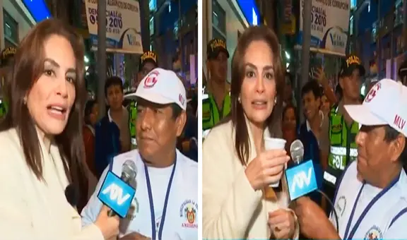 Mávila Huertas se sorprende al oír poema recitado por emolientero en Gamarra: “Soy digno de conocer su corazón”