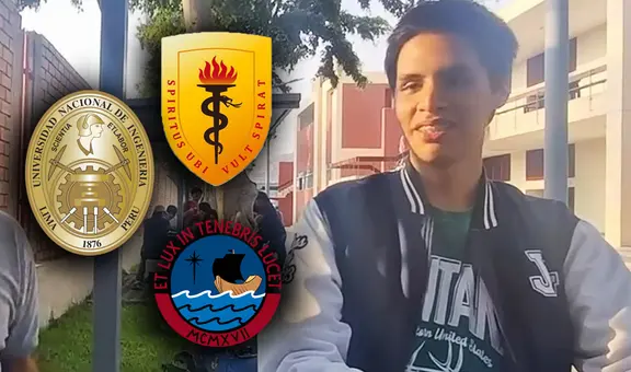 Joven peruano ingresó a la PUCP, UPCH y a 2 carreras en la UNI: "A costa de sufrimiento, pero no pago nada"