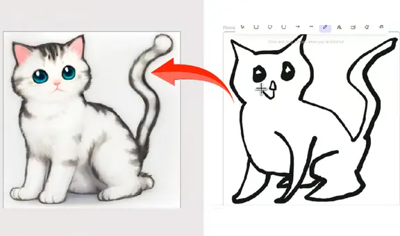 ¿No sabes dibujar? Esta IA gratuita convierte tus dibujos hechos en Paint en obras de arte