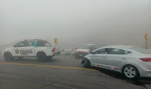 Chofer fallece en accidente en zona de neblina en Arequipa: Senamhi advierte que lloviznas seguirán