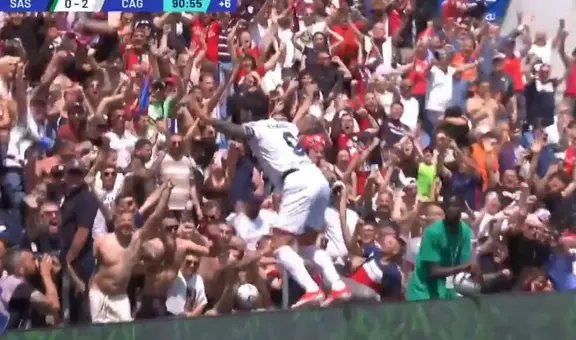 Lapadula anotó al último minuto y salvó al Cagliari del descenso en la penúltima fecha de la Serie A