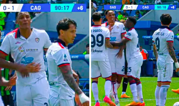 Yerry Mina explotó contra Lapadula y lo amenazó por no dejarle patear el penal en pleno partido