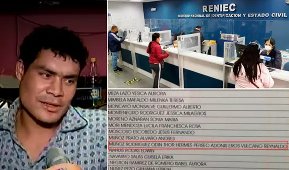 Hermanos de SURCO tienen los nombres más largos del PERÚ: la historia de "Odín Thor Hermes..." y "Yavé Jehová Israel..."