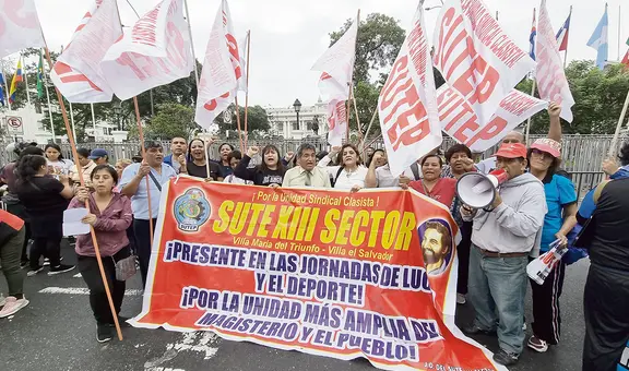 Docentes del Sutep dejarán las aulas y acatarán un paro de 24 horas este jueves