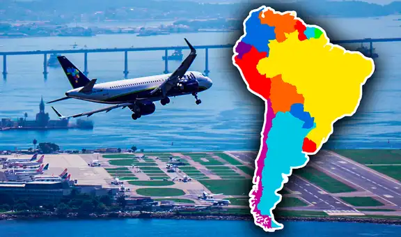 El país de Sudamérica que tiene el aeropuerto con las mejores vistas durante el aterrizaje en el mundo