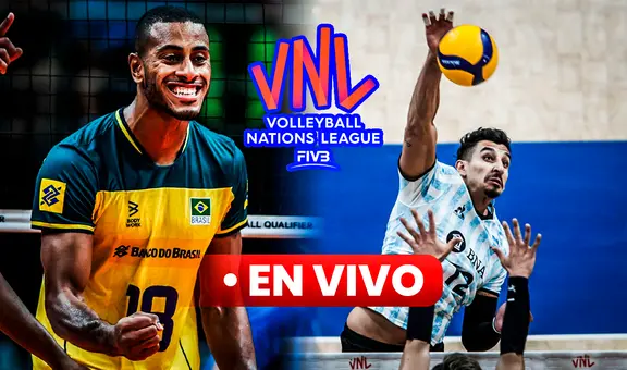 ¡No levanta cabeza! Argentina cae por 2-3 ante Brasil y sigue de malas en la Nations League Vóley 2024