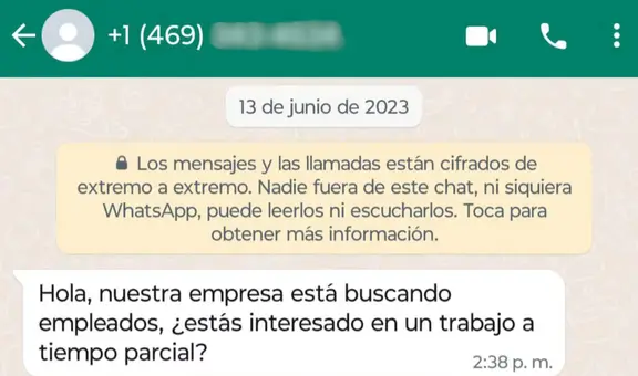 WhatsApp: conoce qué deberías hacer si te escribe un desconocido por la aplicación