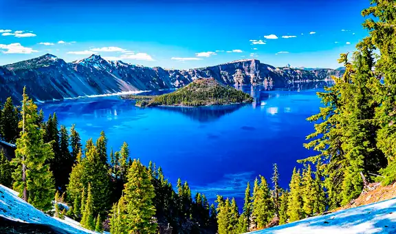 El décimo lago más profundo del mundo está en América y se creó después de la erupción de un volcán