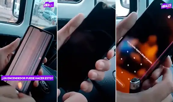 Hombre sorprende al reparar pantalla de celular con fuego y usuarios dicen: “Pongámoslo a prueba”