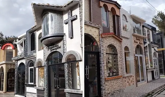 Tumbas de dos pisos y con excelentes acabados son captados en cementerio de Perú: “Parece una residencial”