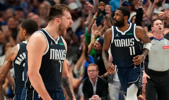 ¡Doncic e Irving on fire! Dallas Mavericks venció 116-107 a los Wolves y se acerca a las NBA Finals