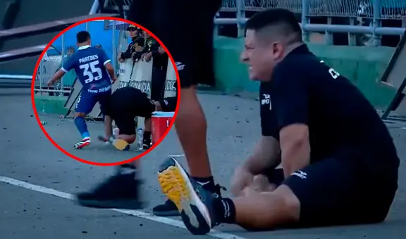 Jugador de Cienciano explota y patea a auxiliar de Unión Comercio por 'pisadita'