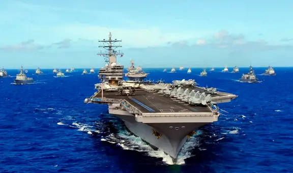 USS Ronald Reagan, el portaaviones de Estados Unidos que ingresó al Mar de Filipinas en plena crisis con China