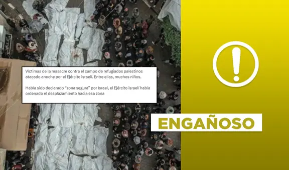 Imagen no expone a refugiados asesinados en Rafah tras el reciente ataque israelí