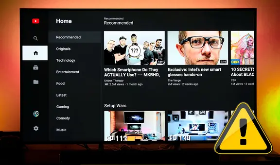 Conoce qué debes hacer si la app de YouTube se cuelga o funciona lento en tu smart TV