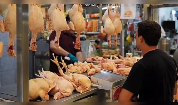 Precio del pollo retrocede de a poco: el kilo se vende a S/9,23 en mercados minoristas