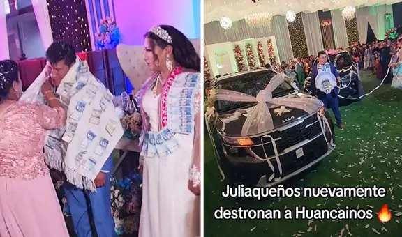 Tiktoker muestra los lujosos carros regalados en matrimonios de Juliaca y dice: “Destronó a Huancayo”