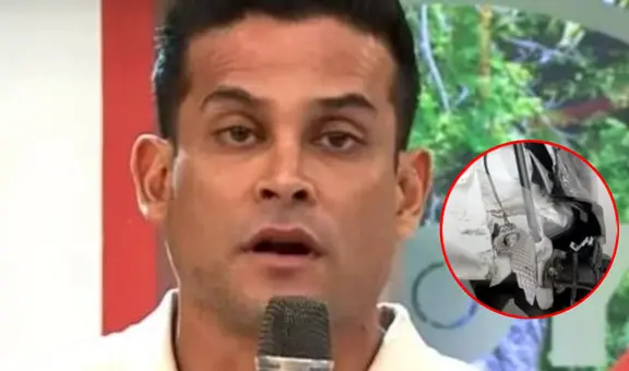 Christian Domínguez sufrió GRAVE accidente y su vehículo quedó destrozado: "Fue un impacto bastante fuerte"