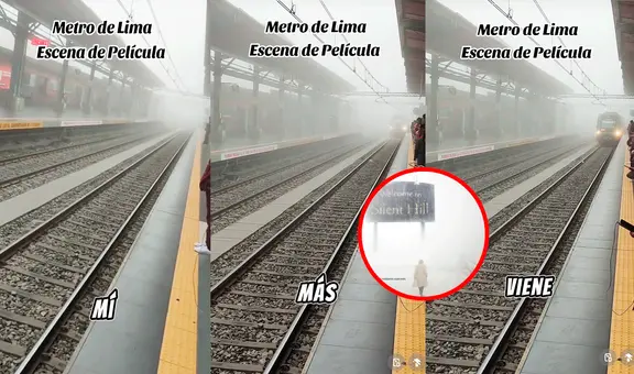 Peruano compara llegada del Metro de Lima en plena neblina con escena romántica y le dicen: “Parece Silent Hill”