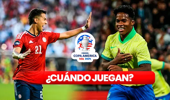 ¿Cuándo juega Costa Rica vs. Brasil por Copa América 2024? Horario y canal de TV del debut de la Sele