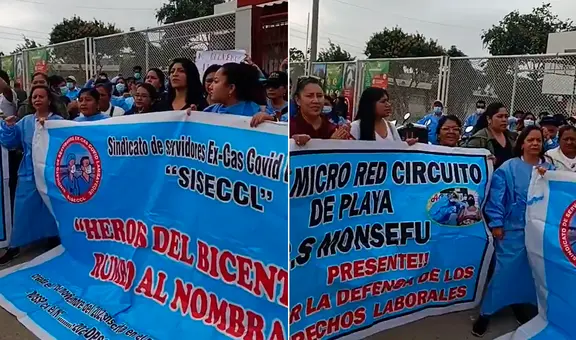 Extrabajadores COVID del Minsa denuncian falta de pagos: "Ayer fuimos héroes, hoy estamos olvidados"