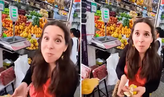 Neoyorquinas visitan mercado en Surquillo y se impresionan al probar limas: “Son increíbles, no como las de allá”