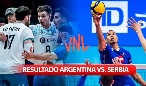 Resultado Argentina vs. Serbia EN VIVO: cómo va el partido de la Liga de Naciones de Vóley 2024