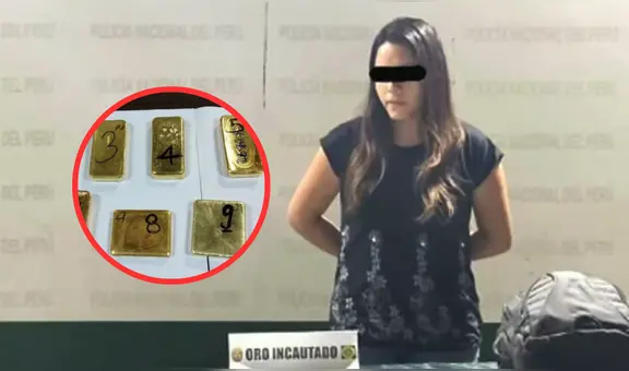 La Victoria: capturan a mujer con nueve lingotes de oro valorizados en más de S/2.000.000