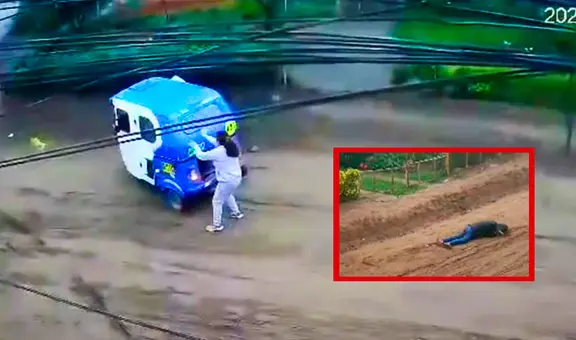 VMT: mujer se desmaya tras ser asaltada por sujetos que huyeron en un mototaxi