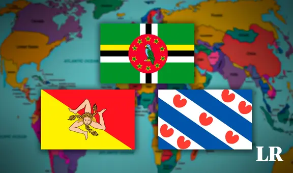 Los países con las banderas más raras del mundo, una es triangular y tiene como símbolo al Sol y la Luna