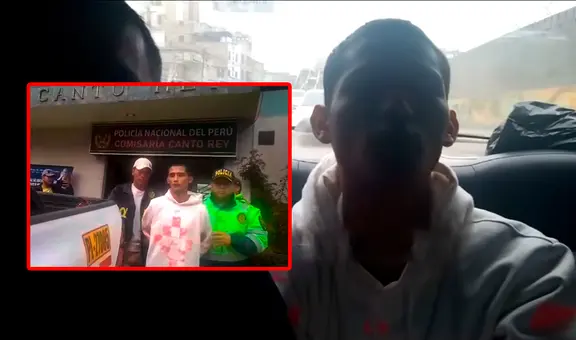 Sicario es capturado en SJL y felicita a la PNP: "¿Cómo han llegado acá? Mis respetos, mi mayor"