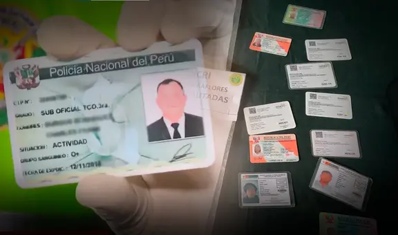 SJM: cae banda que falsificaba carnets de la Policía y permisos temporales de permanencia de Migraciones
