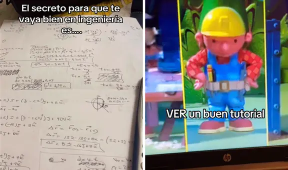 Estudiante de Ingeniería se motiva viendo ‘Bob el constructor’ para aprobar exámenes: “Vamos, muchacha, sí podemos”