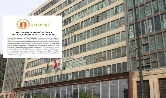 Asociación de fiscales rechaza proyectos que desmantelan al Ministerio Público y limita sus funciones