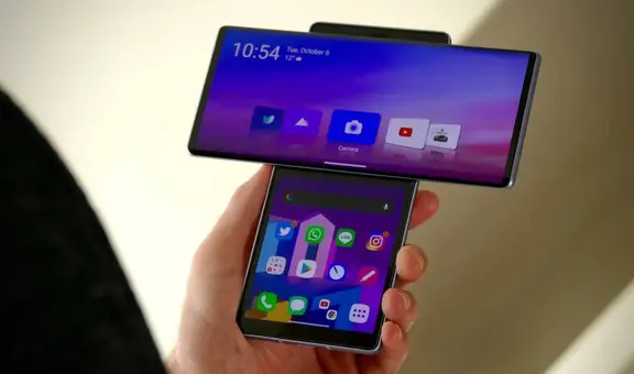 ¿Qué pasó con el LG Wing, el celular futurista que tenía una doble pantalla en forma de 'T'?