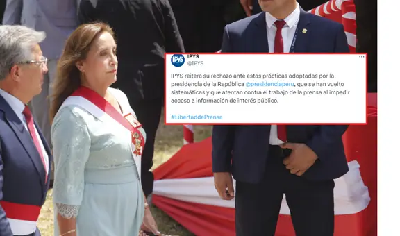 IPYS sobre periodistas cercados por seguridad de Boluarte: "Estas acciones se han vuelto sistemáticas"