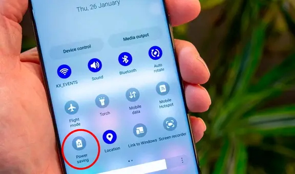 ¿Qué pasa si mantienes apretado el botón de Ahorro de energía de tu teléfono?
