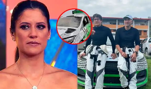 Esposo e hijo de María Pía Copello se volcaron durante concurso automovilístico