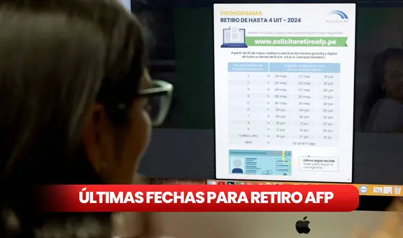 Cronograma de fechas para solicitar retiro de AFP: ¿cuándo te corresponde? Te decimos